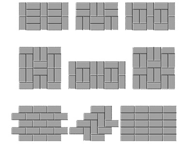 Как выбрать схему укладки тротуарной плитки
